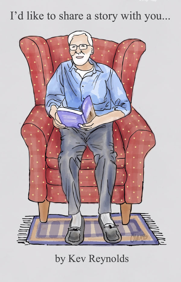 Kev Reynolds drawn by Clare Crooke