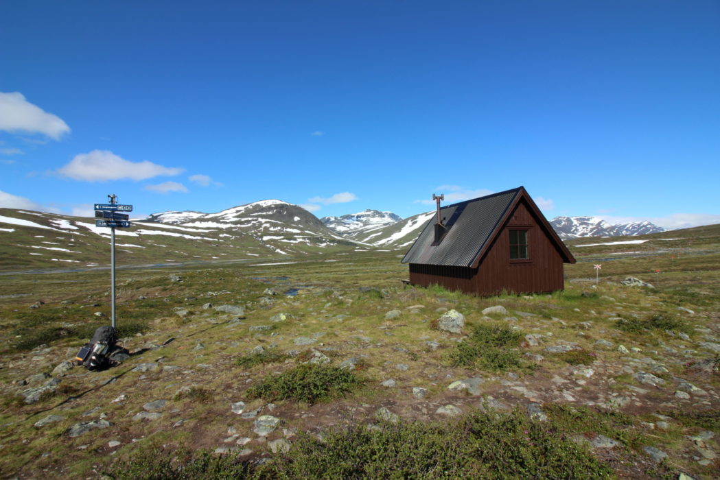 Typical emergency shelter found along the trail