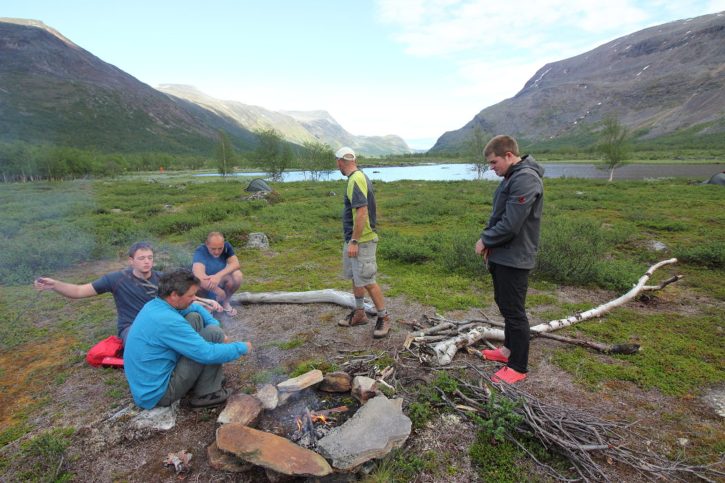 Camping at Kaitumjaurestugorna
