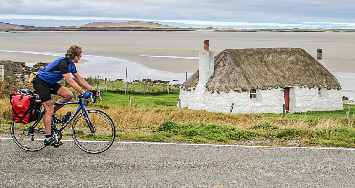 A pair of rear panniers is ideal for lightweight road touring. (Image by Richard Barrett)