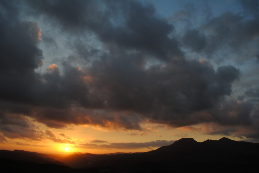 Sunset Over The Irish Sea From The Vale Of Ffestiniog