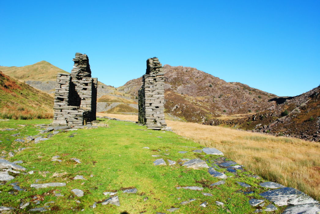 Old Slate Ruins High In Cwm Pennant