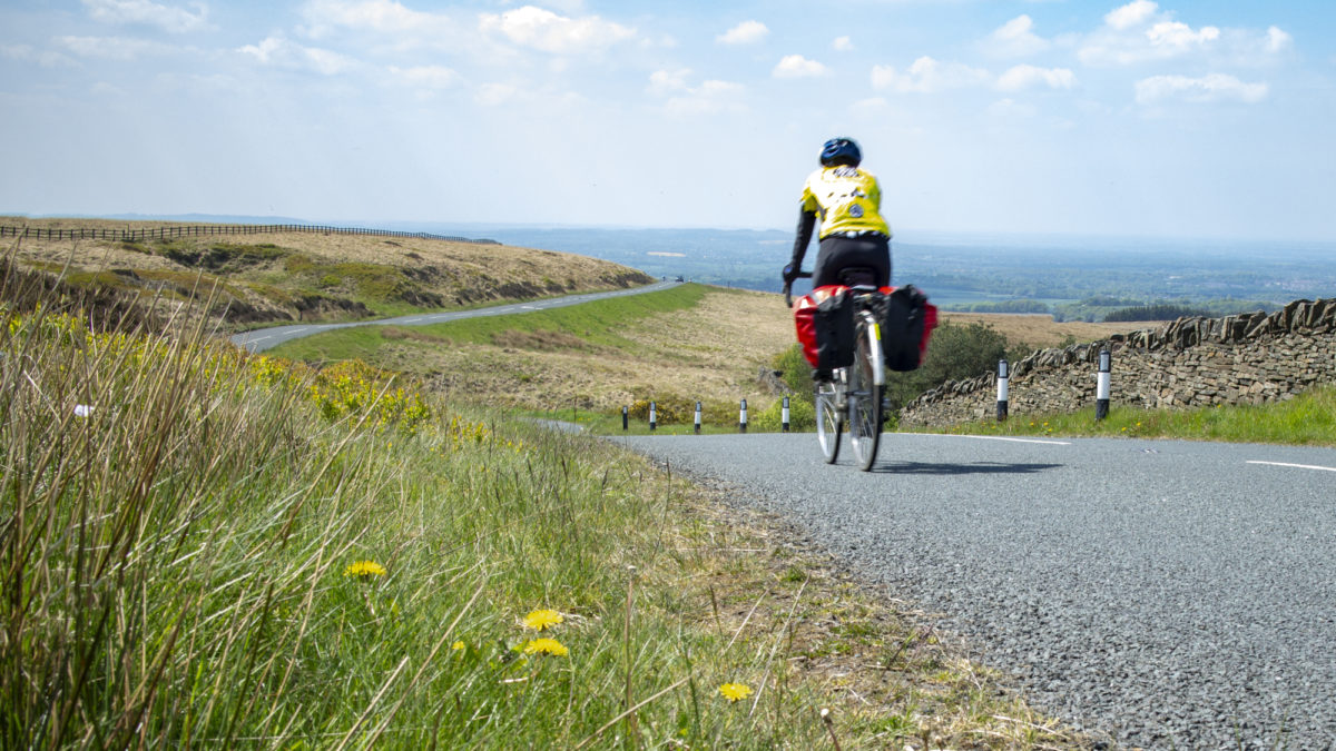 Going over Rivington Pike from the easier side