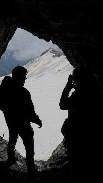 A French couple admiring the view