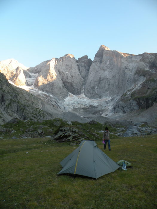 The north face of the Vignemale, seems from Les Oulettes de Gaube (August 2012)