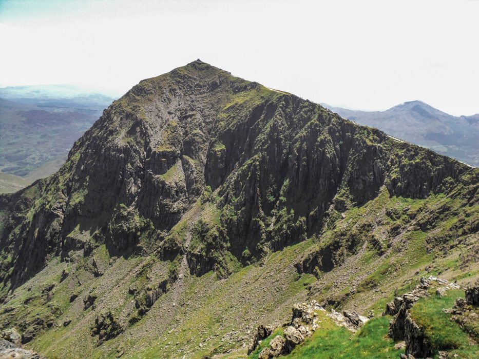 Snowdon’s iconic summit, seen here from Bwlch Glas (Stage 19)