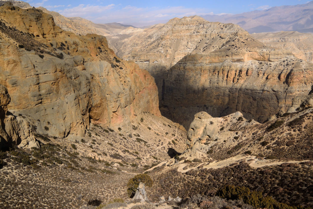 The undulating track leads us through one of the more spectacular gorges I have ever seen