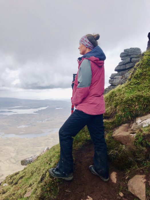 Sarah hiking in Scotland