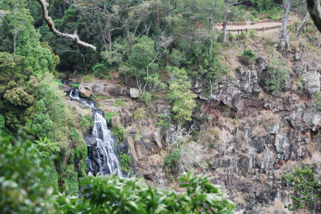 Moran’s Falls, where the waterfall has retreated upstream along Moran’s Creek to sit at the head of a rocky gorge