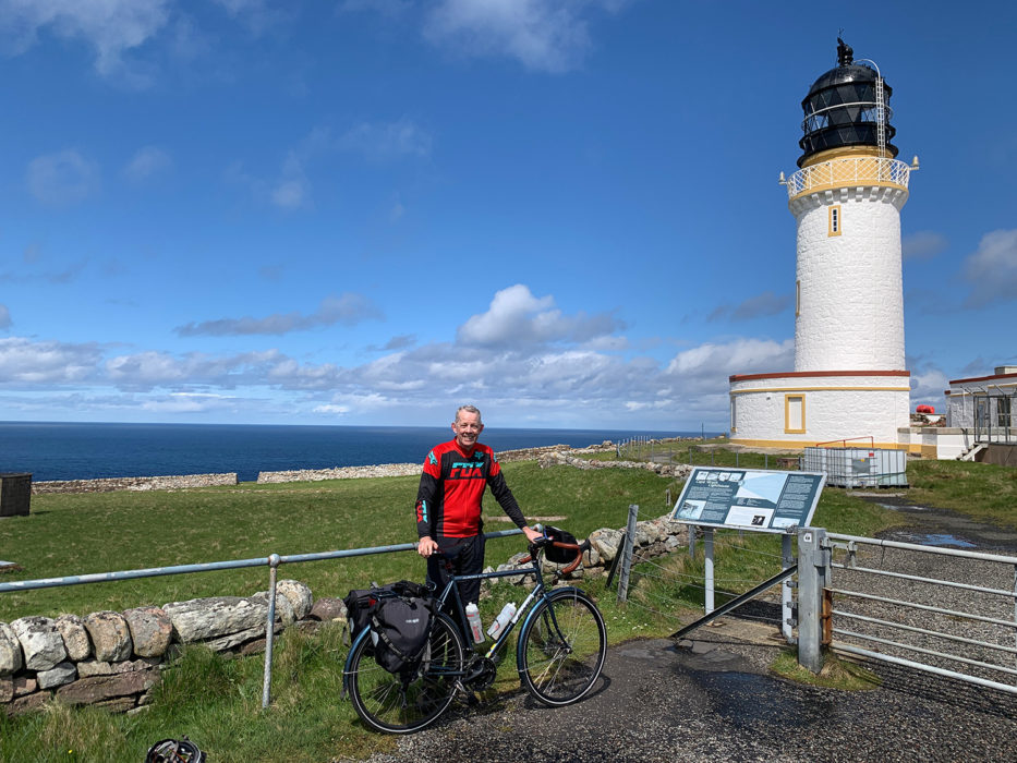 Day 3 03 James at the Cape Wrath Lighthouse