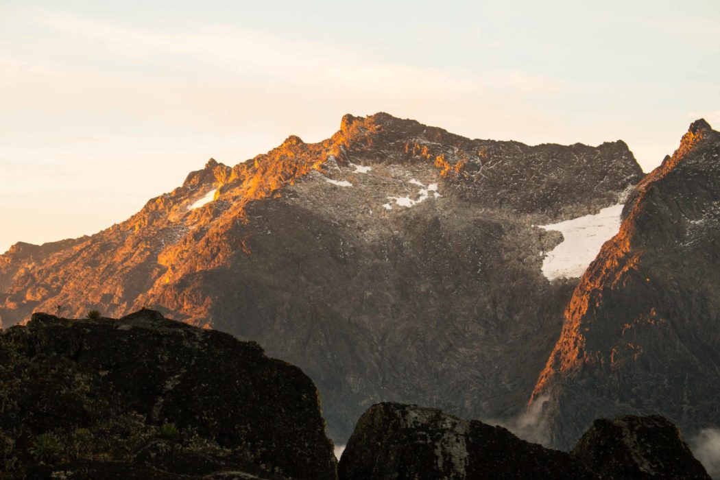 Mount Speke with the last bit of glacier left