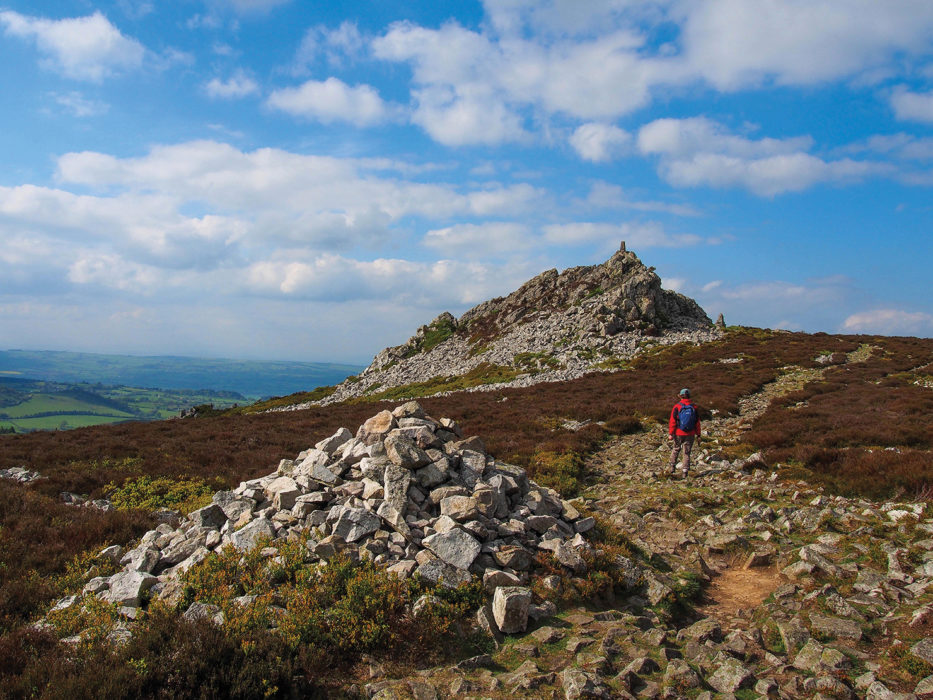 Manstone Rock, the highest point on Stiperstones.