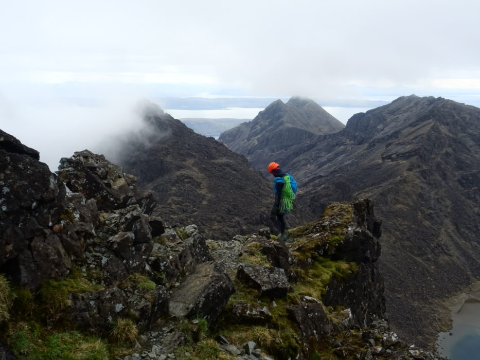 The cloud lifts on the southern part of the Cuillin