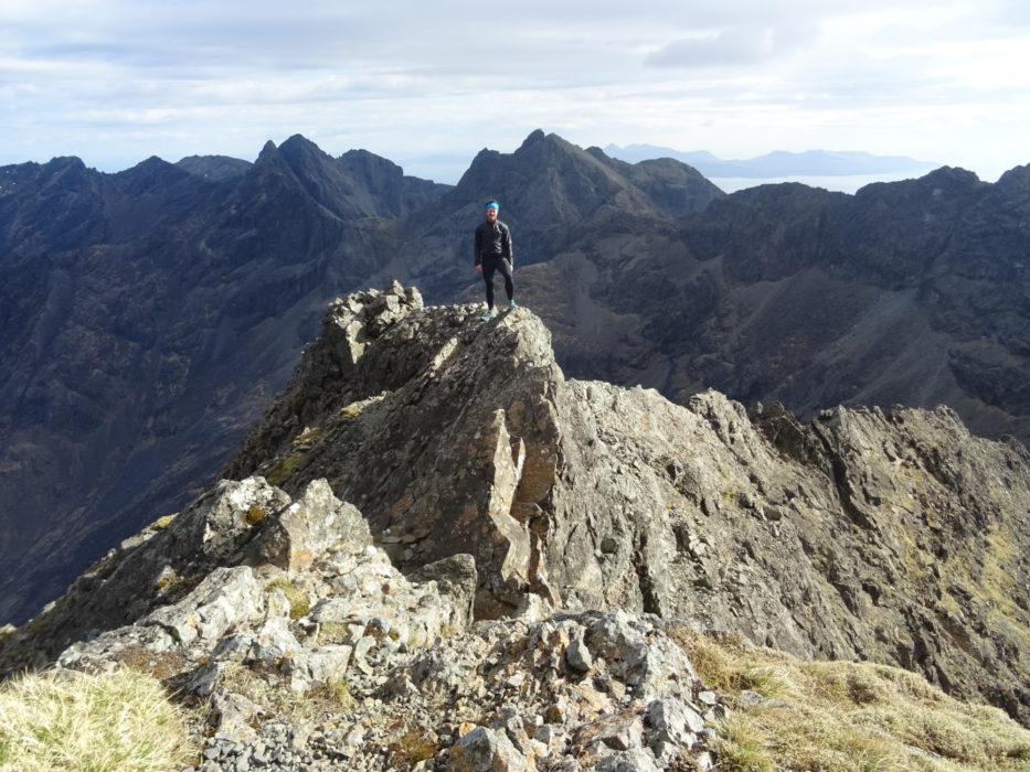 An evening run on the ridge unencumbered by packs