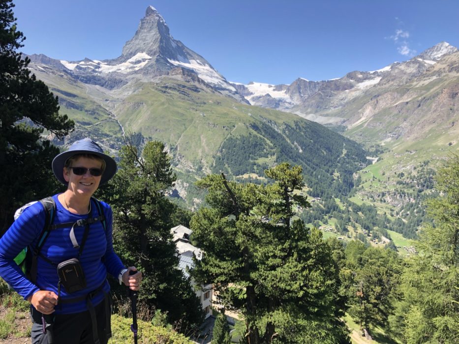 Lesley in the Alps