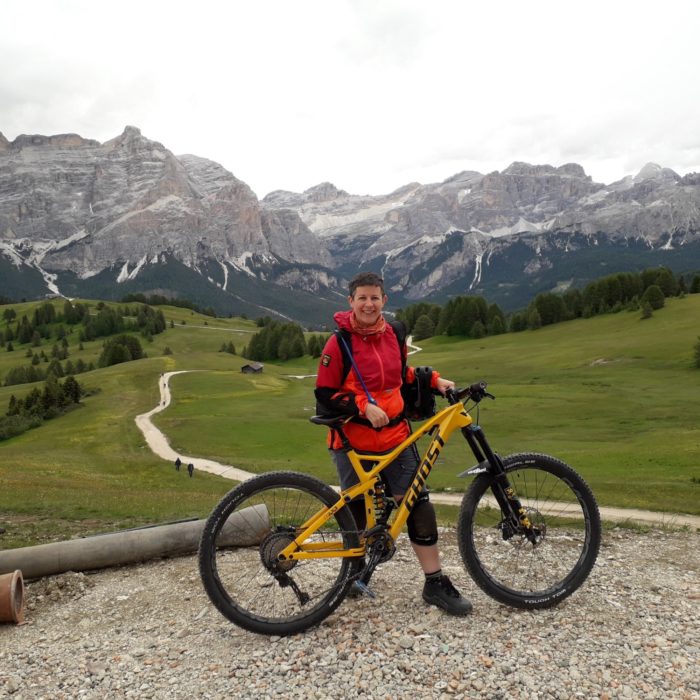 Sarah in the Dolomites