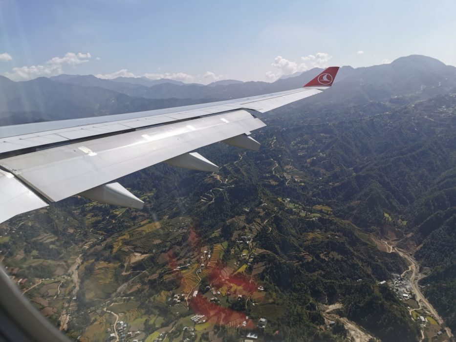 Landing at Kathmandu. I was so excited that, had I been relying on 35mm films, I would have used up all my photos before arrival.
