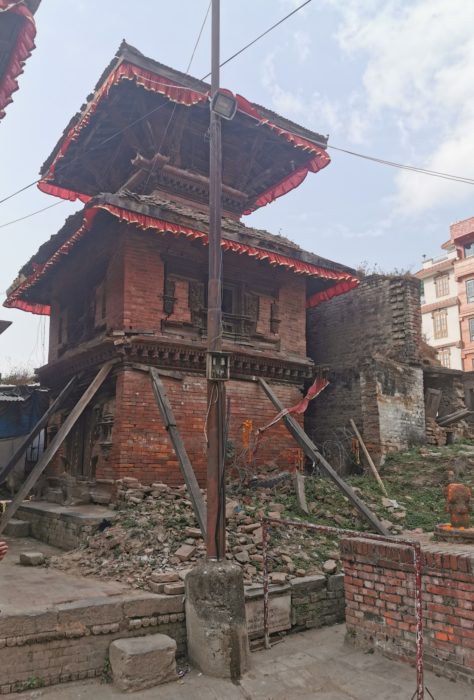 More earthquake damage in Durbar Square