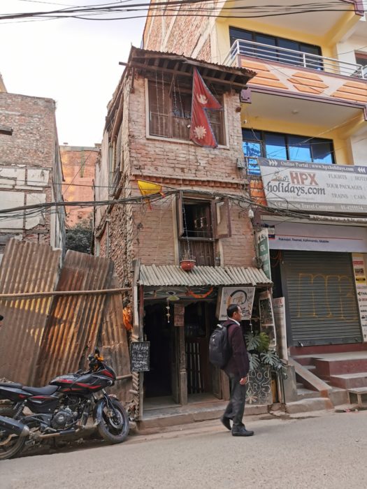 Signs of earthquake damage were everywhere