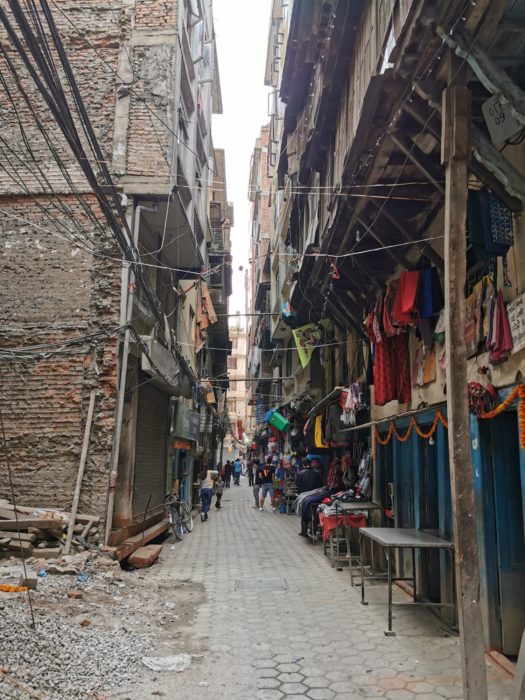 Some of the buildings that had fallen down in 2015 have not been rebuilt