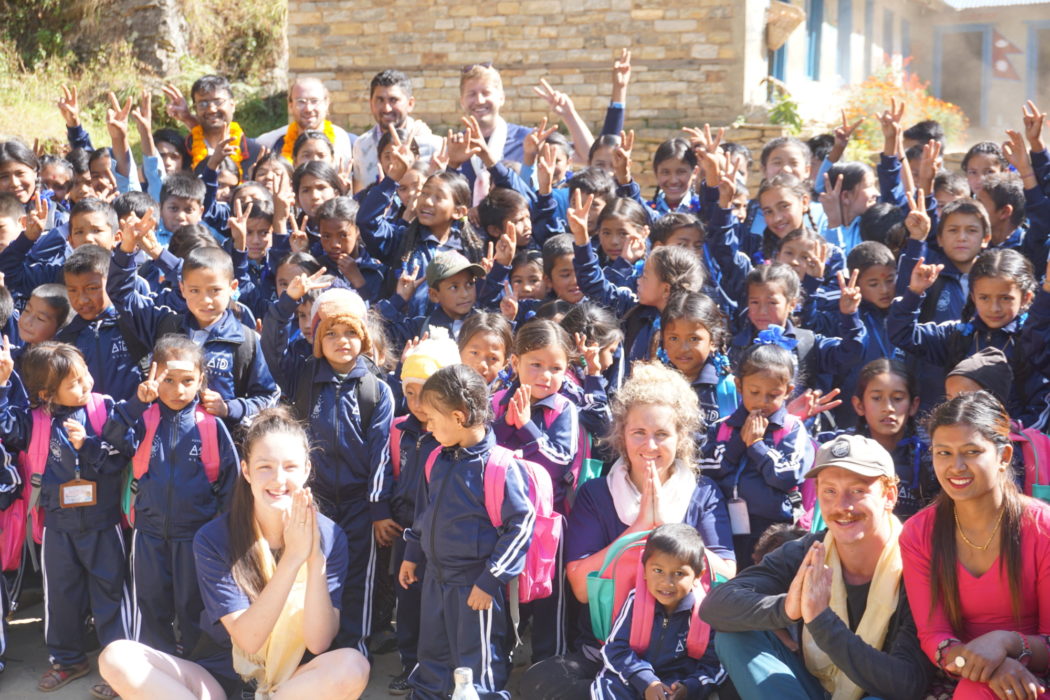 A group photo at Kinja School