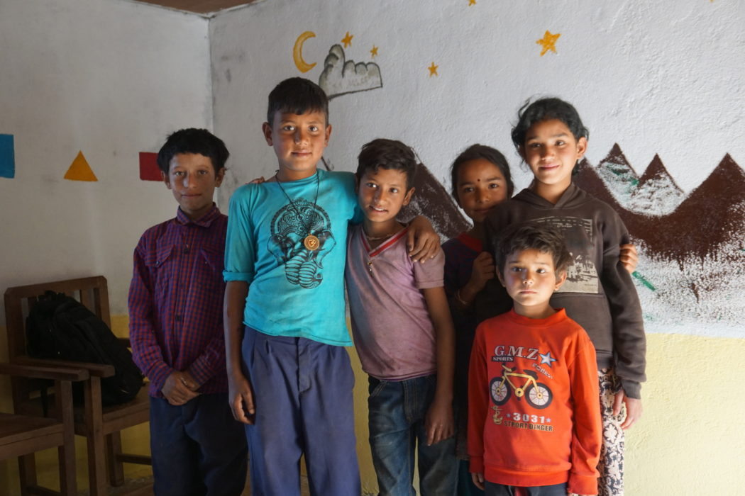 Some of the children in the classroom at Rawa Dolu