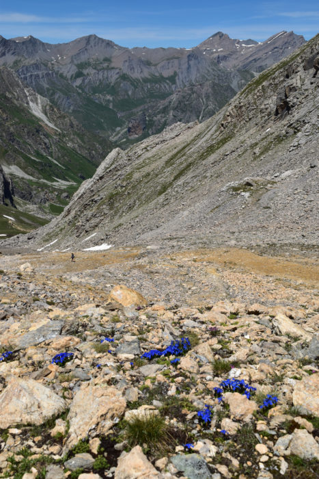 Descent from the Colle di Vers