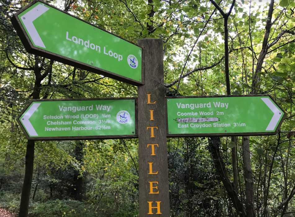 long-distance footpath sign