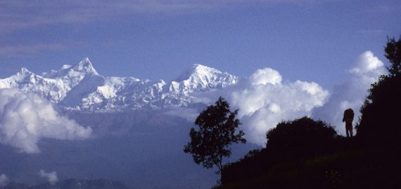 Trekking in the Himalayan foothills