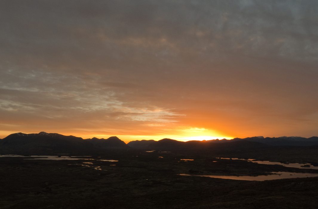 Sunset over Rannoch Moor