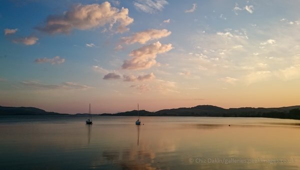 Sunset over water