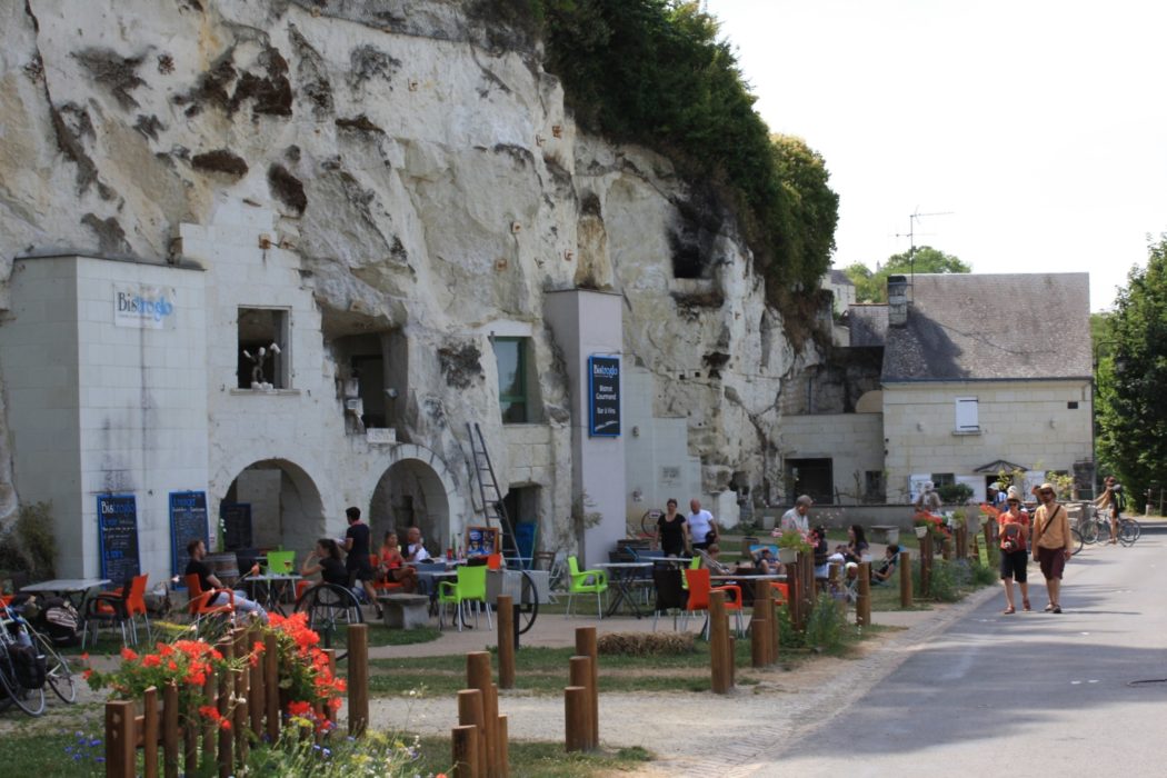 Wine Cellars In Turquant Utilise Old Stone Quarries Cut Into Riverside Cliffs