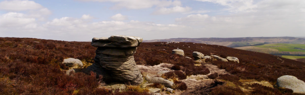 The Druid Stone On Kinder Scout
