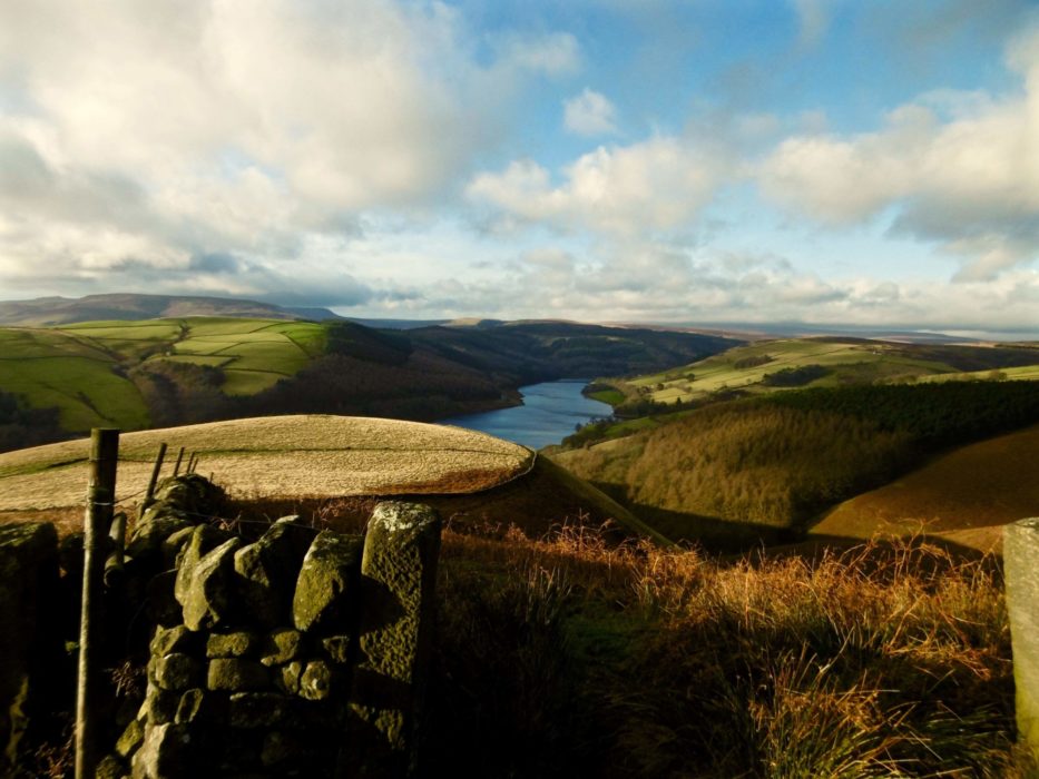 The High Moorlands Of The Upper Derwent Valley Seen From Below Whinstone Lee Tor