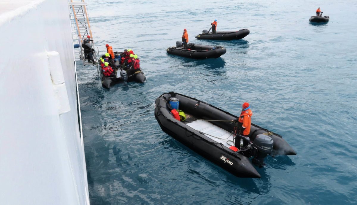 Zodiacs Transported Us From Ship To Shore