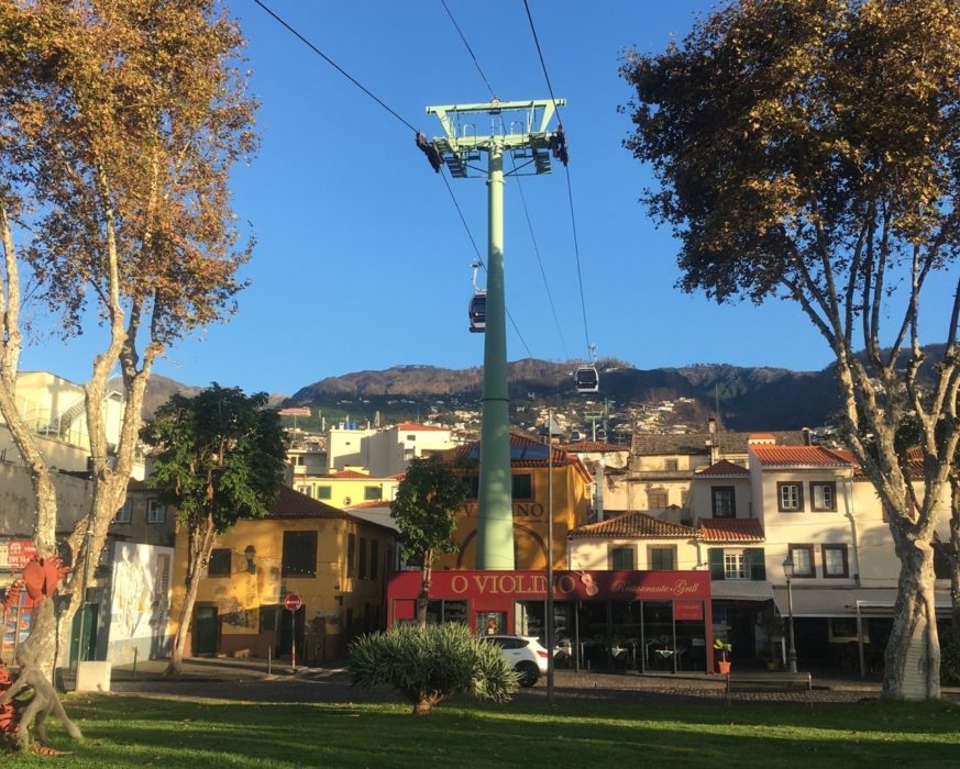 The Cablecar From The Seafront In Funchal Carried Us 550M Up Into The Hills To Start Our Trek