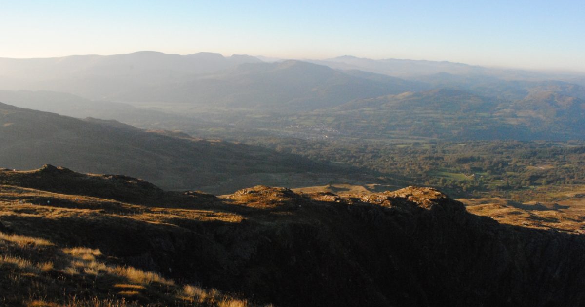 Descending Cadair Idris In The Setting Sun Would You Sleep On The Summit