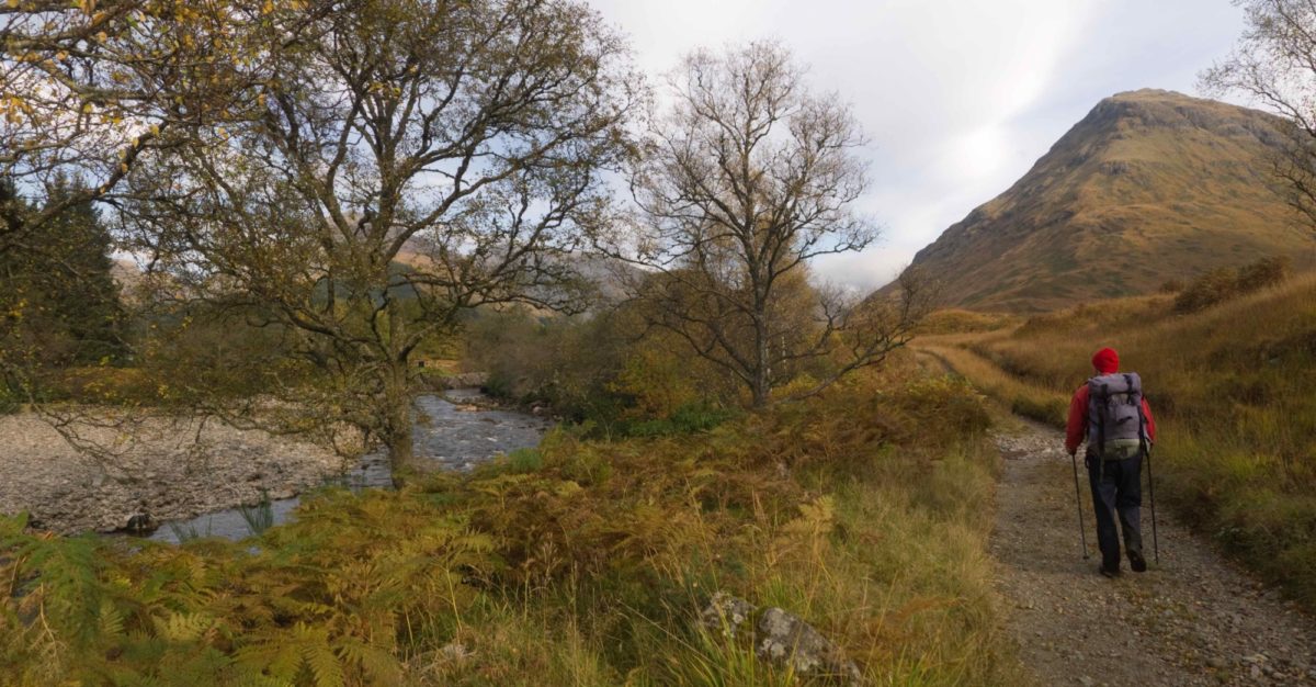Glen Etive Track Under Stob Dubh Of Beinn Ceitlein