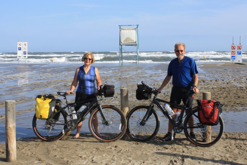 The End Of The River Rhone Cycle Route In France