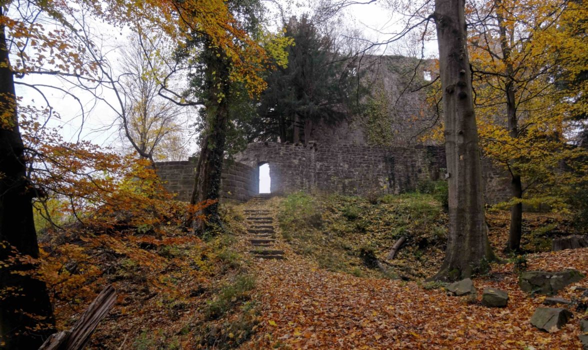 Ruin Of A Castle On Germanys Westweg