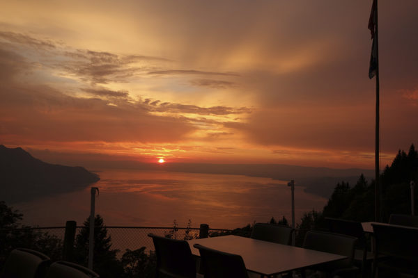 Sunset Above Montreux