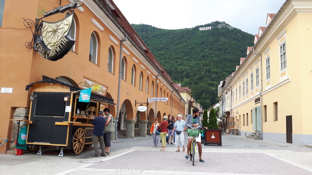 The Beautiful Town Of Brasov In The Carpathians