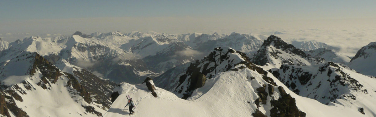Ski touring in the Mercantour