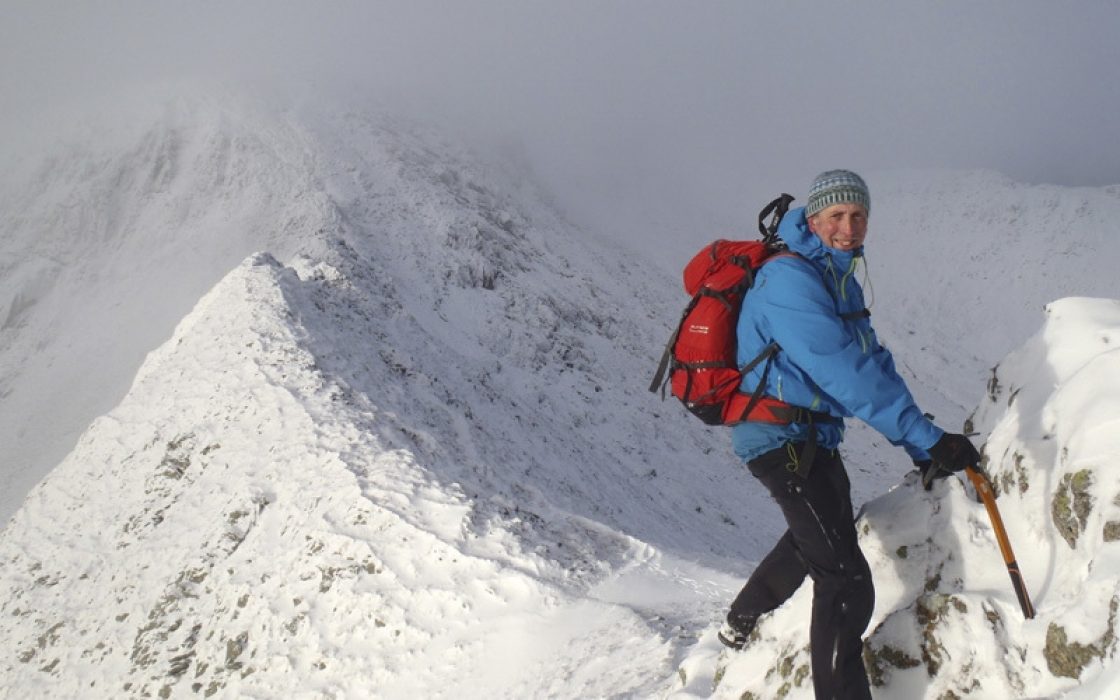 Striding Edge winter