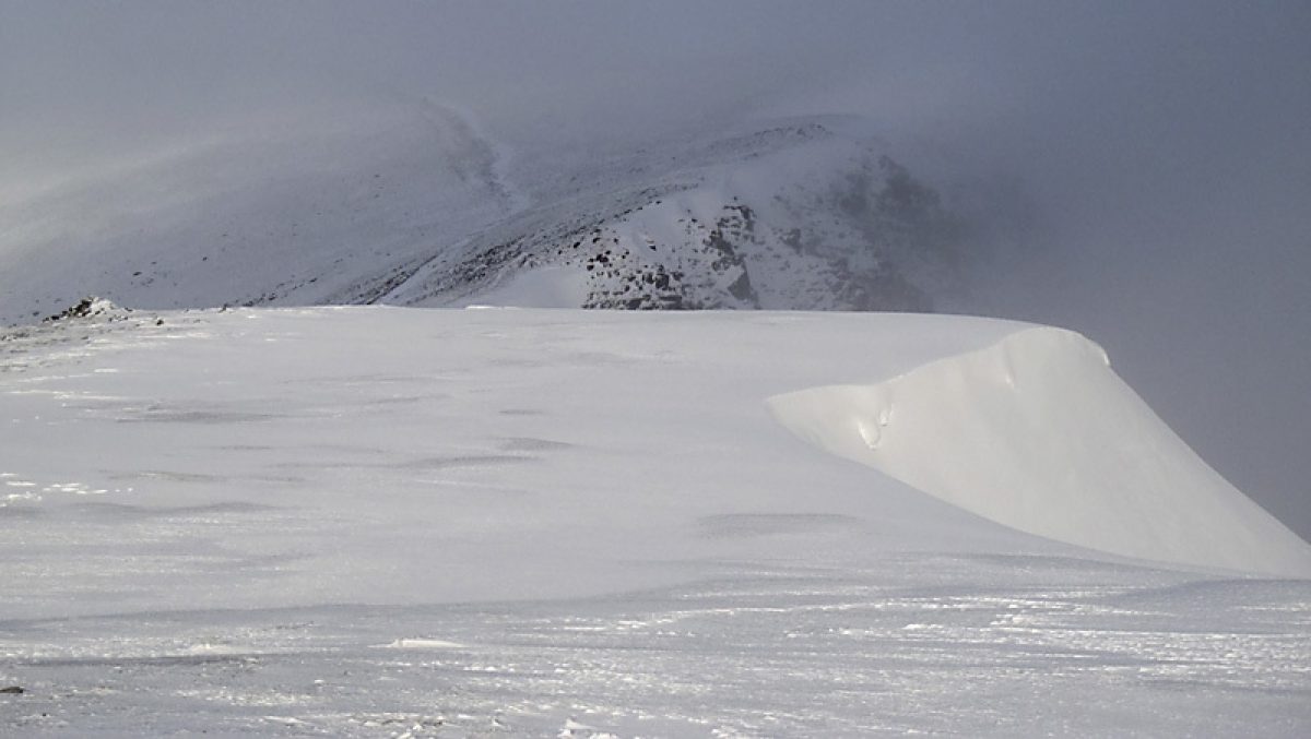 Helvellyn and Nethermost Pike winter Lake District