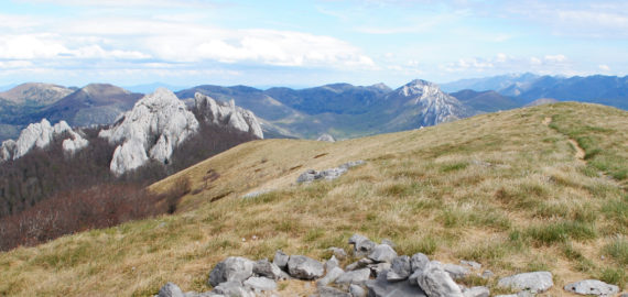 Bacic Kuk And The View Extending All The Way To Paklenica