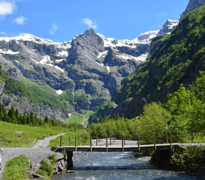 The Giffre River Above Fer A Cheval