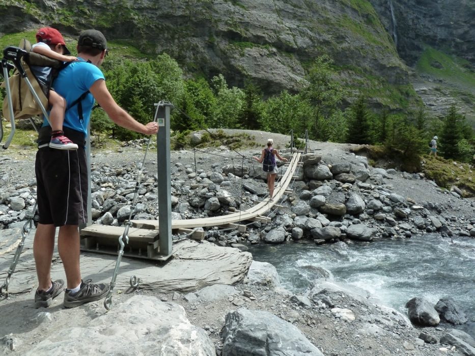 Suspension Bridge At Bout Du Monde