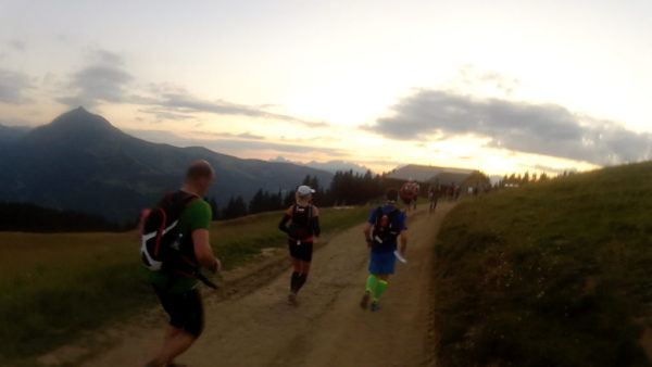 Sunset On The First Night Of Utmb After Cresting The First Big Climb Of The Race