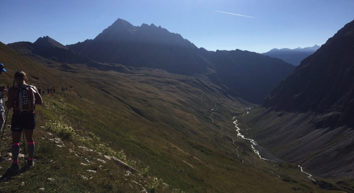 Descending From The The Col Des Chavannes During The Tds